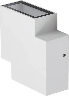 Produktbild von Lindby LED-Außenwandleuchte Fendir, weiß, Alu, 10,5 cm