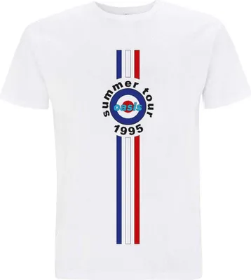 Produktbild von Oasis - "Summer Tour 1995" T-Shirt für Herren/Damen Uni RO683 (M) (Weiß)