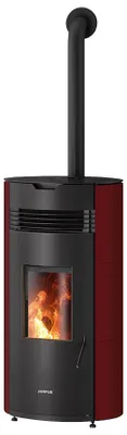 Produktbild von Justus | Pelletofen | Norta | 8 kW | Bordeauxrot