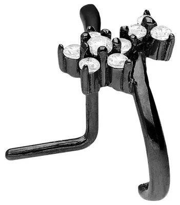 Produktbild von Nasenpiercing, Nasenstecker Chirurgenstahl Nasenstecker KRISTALLBLUME