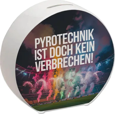 Produktbild von Pyrotechnik Stadion Spardose - Kein Verbrechen