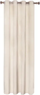 Immagine prodotto di Tenda oscurante 140 x 270 cm con passanti, in velluto beige, opaca e termica
