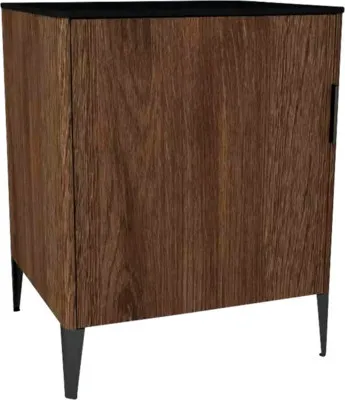 Obrázek produktu pro Midi skříňka do koupelny Devo Lotos levá bronzová/černá 60 x 76 x 53 cm LF-SZS1DLE60x76-F115