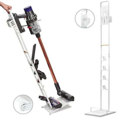 Opbergstandaard für Dyson V15–V6, Metall, Weiß