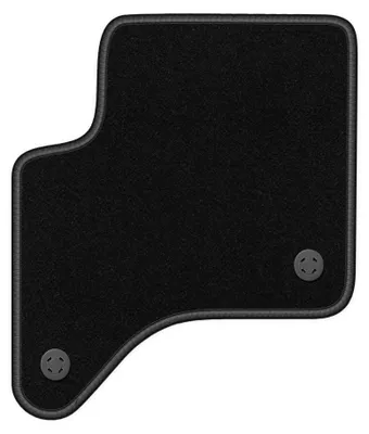 Productafbeelding van Velours bestuurdersmat voor Fiat 600 vanaf 2024 – zwart, op maat – Wielganizator BASIC