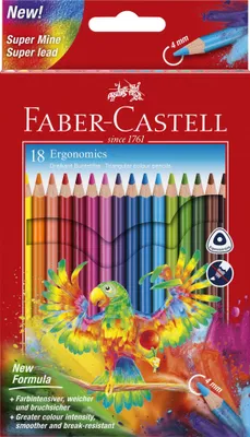 Obrázek produktu pro FABER-CASTELL Pastelky Ergonomics, kartonové balení po 18 kusech