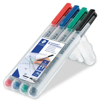 Zdjęcie produktu dla Staedtler 315 WP4, 1 szt., Czarny, Niebieski, Zielony, Czerwony, Szary, Polipropylen (PP), 1 mm