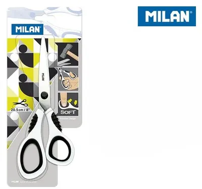 Produktbild von Milan Büroschere 20.5 Cm Weiß Weiß One Size