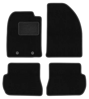 Produktbild von Velours-Fußmatten für Ford Fusion 2002-2005 (Schrägheck) – 4-tlg, Schwarz, passgenau – Wielganizator LUX