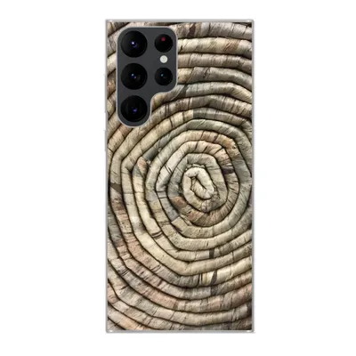 Produktbild von MuchoWow® Handyhülle Schutzhülle Hülle für Samsung Galaxy S22 Ultra Kreis - Schilf - Korb Silikon Softcase Handy Hülle - Abbildung