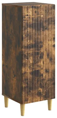 Image de Buffet vidaXL en chêne fumé 33 x 34,5 x 90 cm, aggloméré