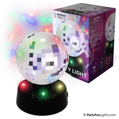 Image de PartyFunLights USB boule miroir lumière de fête