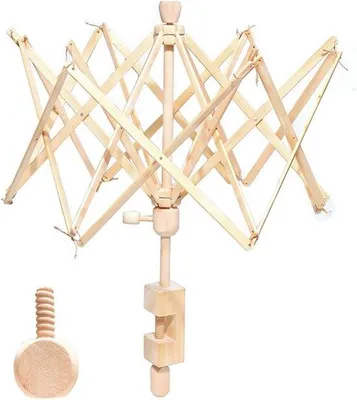 Produktbild von Famanu Holz-Garnwinder 24 Zoll - Handgemacht für Stränge und Knäuel