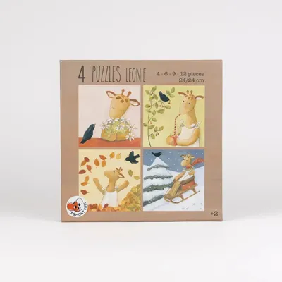 Immagine prodotto di Leonie la giraffa – 4 puzzle sulle stagioni per bambini dai 2 anni in su