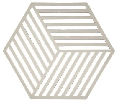 Produktbild von Zone Denmark Hexagon Untersetzer Silikon 16x14 cm hitzebeständig grau