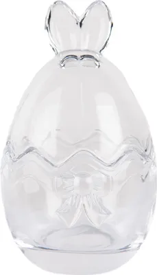 Produktbild von Clayre & Eef Glastopf Ei Ø 8x14 cm Transparant Glas