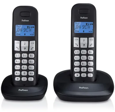 Produktbild von Profoon PDX-1120, DECT-Telefon, 10 Eintragungen, Schwarz