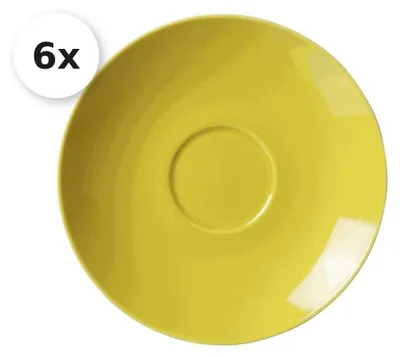 Produktbild von 6er Untertasse Doppio sonnengelb