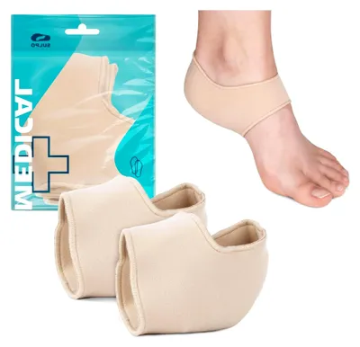 Produktbild von Fersenpolster für Fersenschmerzen und Plantarfasziitis - Fersenschutz für Schuhe - Größen 40-44