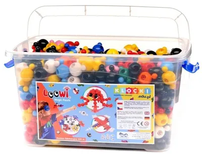 Immagine prodotto di Piccoli mattoncini in una scatola di plastica  525 pezzi LOOWI