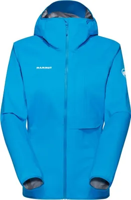 Hardshelljacke in Blau; Ducan Light HS Hooded Jacket von Mammut; für Damen; mit Kapuze und Reißverschluss.