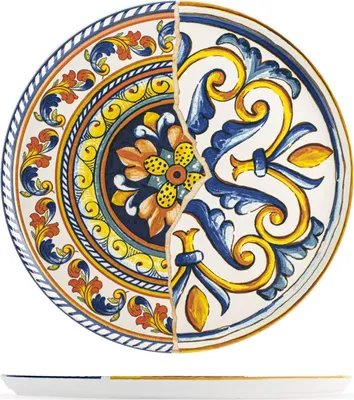 Produktbild von H&H 6620533 Positano Pizzateller, Steingut, 33 cm