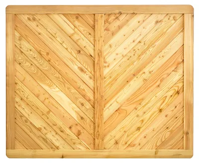 Produktbild von Ligna Gard Sichtschutzzaun Valencia gerade 180x150 cm Holzzaun Lärche stabiler Rahmen 44x88 mm sehr stabil