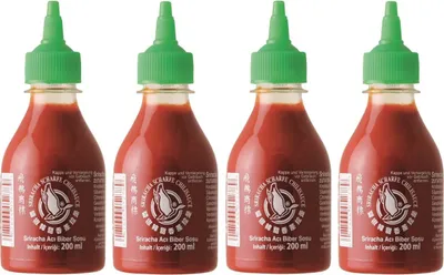 Produktbild von Flying Goose Sriracha scharfe Chilisauce (4x 200ml) | Hot Chilli Sauce