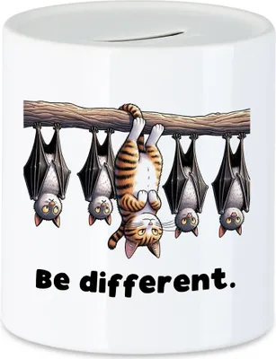 Produktbild von Be different Katze Kopfüber Spardose - Lustige Individualität
