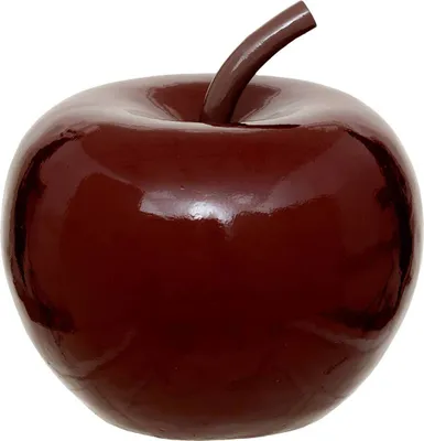 Produktbild von Deko-Apfel Outdoor Glossy H.28,5cm Harz rubinrot