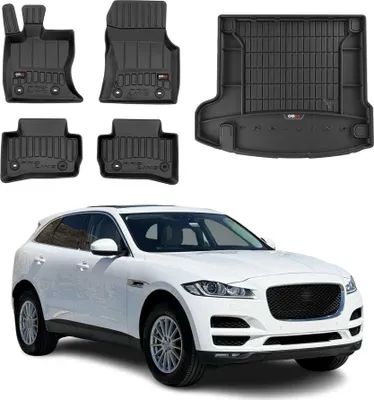 Image de OMAC Tapis de sol & bac de coffre Set pour Jaguar F-Pace 2016-2025 Caoutchouc 5x
