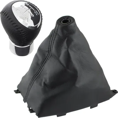 Produktbild von Schaltknauf Knauf 10mm Gewinde 5-Gang Schaltmanschette Manschette + Rahmen für