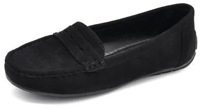 Immagine prodotto di Scarpe da donna IF Fashion, mocassini slip-on, in pelle scamosciata, con dettagli in strass