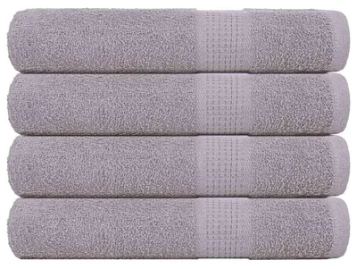 Immagine prodotto di vidaXL Asciugamani da sauna FROGN, 4 pezzi, grigio, 80x200 cm, 360 g/m²