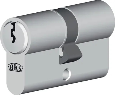 Produktbild von BKS Profil-Doppelzylinder B 8890 0153 Länge A 40mm Länge B 50mm Messing vernickelt - B 8890 0153