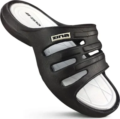 Produktbild von Zina Kinder Slipper Jungen Mädchen Strand Badeschuhe Pantolette Zina Schwarz Gr.32