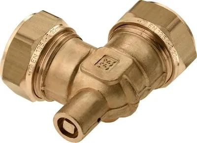 Image de Raccord coudé avec valve - 22 mm