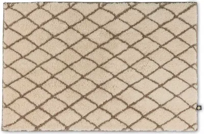 Produktbild von Rhomtuft Badteppich Rhom eckig m.abgerundeten Kanten 80 x 160 cm  Farbe  natur/marone