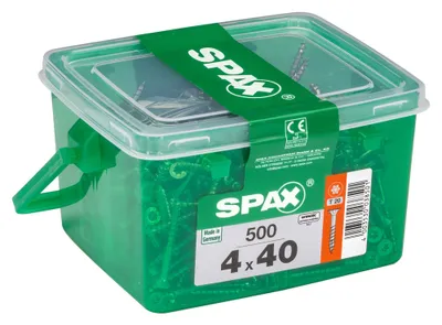 Immagine prodotto di Set 500 viti SPAX Torx in acciaio a testa svasata, Diam.4 mm x L.40 mm