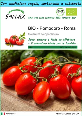 Immagine prodotto di SAFLAX Set regalo -- Pomodoro - Roma - 15 semi - Solanum