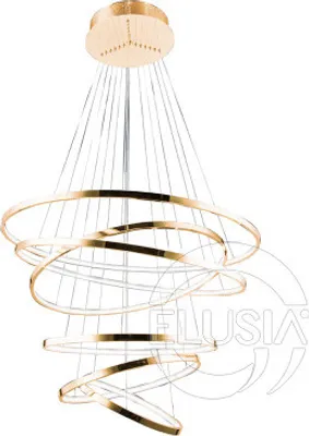 Produktbild von AZzardo Wheel 6 Gold Long Dimmable
