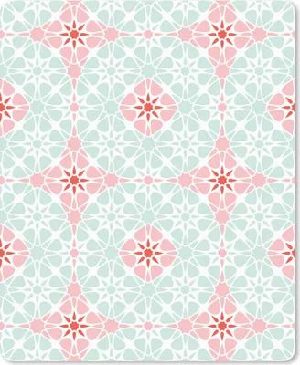 Produktbild von MuchoWow® Mauspad Mousepad Blumen - Sterne - Winter - Design 30x40 cm - Mousepads - Maus Mat - Pad - Mausunterlage - Mausmatten