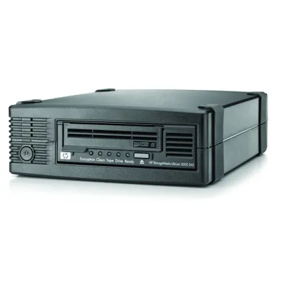 Produktbild von HP StoreEver LTO-5 Ultrium 3000 SAS Tape Drive in 1U Rack-mount, 3000 GB, 6 Gbit/s SAS, 256 MB, 1 Gbit/Sek, Rack (1U), 428.8 x 641.4 x 43.2 mm