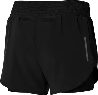 Zdjęcie produktu dla Mizuno 2in1 4,5 Damskie spodenki sportowe, czarny, rozmiar 4,5. L L