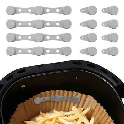 4 Silikonmagnete für Airfryer-Backpapier, hitzebeständig bis 350 °C