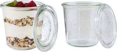 Productafbeelding van APS 82352 APS Weck-Glas mit Deckel, Sturz-Form, 290 ml, 6er Set