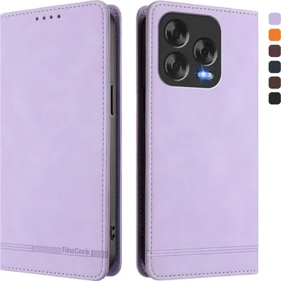 Obrázek produktu pro Pouzdro pro ZTE Blade V70 Vita/Blade V70 Design, retroPolyuretankožené flip pouzdro s stojánkem a přihrádkami na karty Fialový