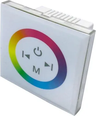 Produktbild von LED-Dimmer RGB Touchscreen Weiß 12V/24V