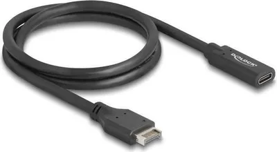 Produktbild von Delock USB 10 Gbps Kabel Typ-E Key A 20 Pin Stecker zu USB Type-C Buchse 70 cm
