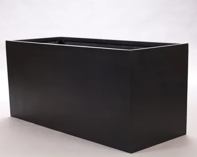 Produktbild von Elegant Einrichten | Pflanzkübel | Fiberglas | rechteckig | 100x40x50cm | elegant schwarz-matt